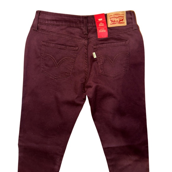 New with tag Levi’s 535 Super Skinny Biker Pants Faux Leathe - Picture 5 of 11